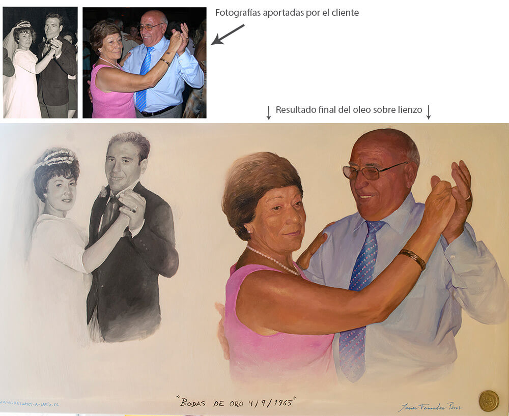 retratos al oleo